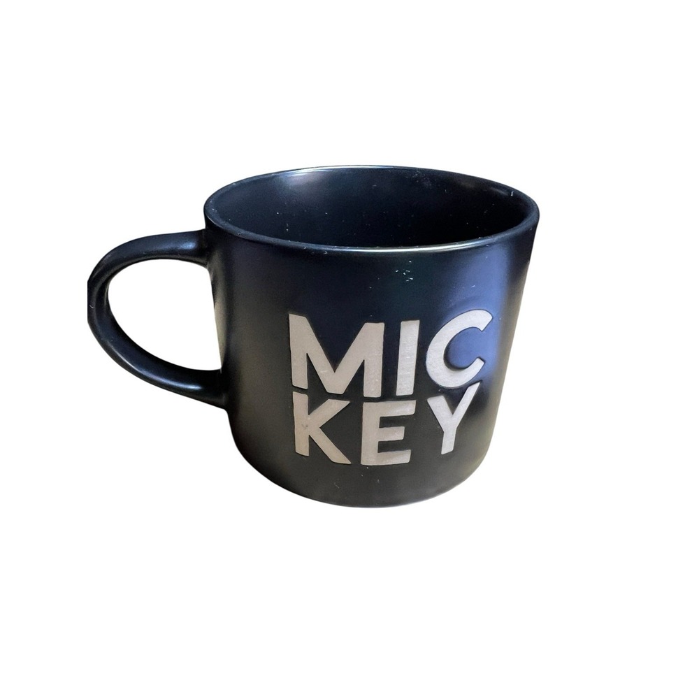 Disney Mickey Mouse Coffee Mug Ceramic Silhouette‎ Black Tea Cup Vintage Style